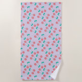 Serviette De Plage Modern Cherries Pattern (Devant)