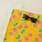Serviette De Plage Modern Cherries Pattern (En situation)