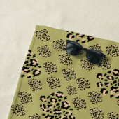 Serviette De Plage modern leopard animal print (En situation)