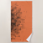 Serviette De Plage Modern, playful, urban geometric circle pattern (Devant)