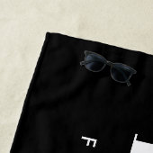 Serviette De Plage Moderne Black Bachelorette Futur Mme Bride (En situation)