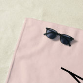 Serviette De Plage Moderne Pastel Rose Vous Comptez Inspiration Citat (En situation)