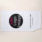 Serviette De Plage Moderne Professionnel Personnalisable Entreprise B (Devant)
