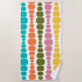 Serviette de plage moderne Rectangles (Devant)