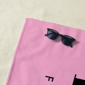 Serviette De Plage Moderne rose Bachelorette Avenir Mme Bride (En situation)