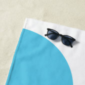 Serviette De Plage Moderne, simple, amusant, style Memphis art géomét (En situation)