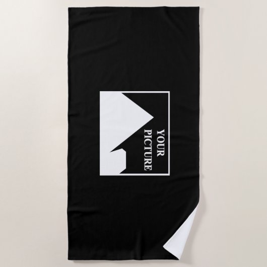 Serviette De Plage Moderne simple Créez votre propre image Mariage (Devant)