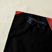 Serviette De Plage Modernist Solar Eclipse Funny personnalisable (En situation)