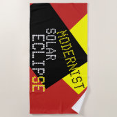Serviette De Plage Modernist Solar Eclipse Funny personnalisable (Devant)