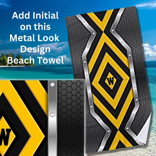 Serviette De Plage Modifier la sécurité initiale Flèches d'argent noi