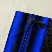 Serviette De Plage Modifier le nom initial Ajouter le nom bleu sur le (En situation)