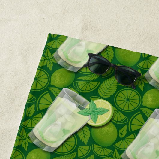 Serviette De Plage Mojito (En situation)