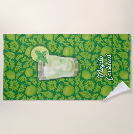 Serviette De Plage Mojito (Devant)