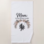 Serviette De Plage Mom Loved Beyond Words (Devant)