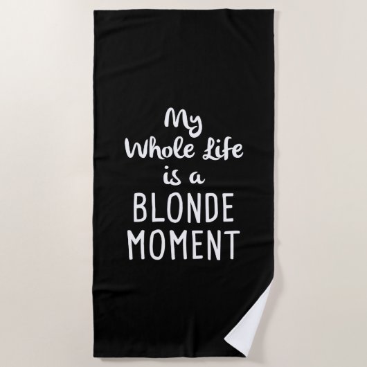 Serviette De Plage Moment blond (Devant)