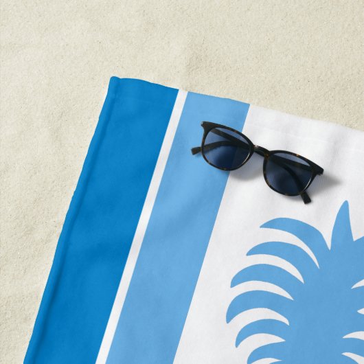 Serviette De Plage Momona Pineapple Hawaiian Striped Tropical - Indig (En situation)