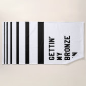 Serviette De Plage Mon Bronze Sur (Devant)