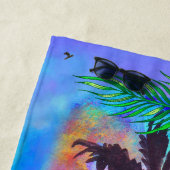 Serviette De Plage Mon coeur est à Tampa Beach Towel (En situation)