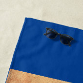 Serviette De Plage Mon illustration heureuse d'aquarelle et d'encre (En situation)