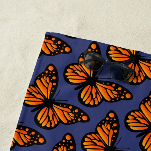 Serviette De Plage Monarch Butterfly Design - Plage (En situation)