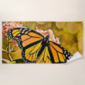 Serviette De Plage Monarch Butterfly Garden Art (Devant)