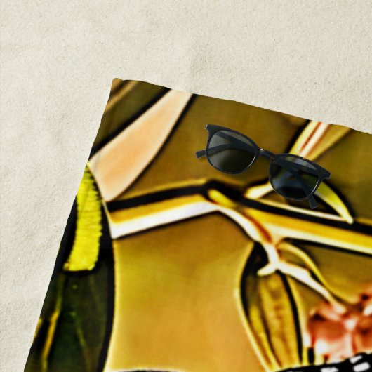 Serviette De Plage Monarch Butterfly Garden Art (En situation)