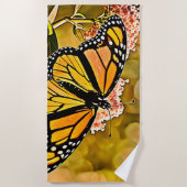 Serviette De Plage Monarch Butterfly Garden Art (Devant)