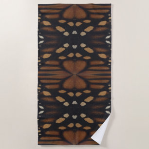 Serviette De Plage Monarch Butterfly Wing Motif