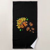 Serviette De Plage Monarque Butterflies (Devant)