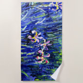 Serviette De Plage Monet - Irises (Devant)