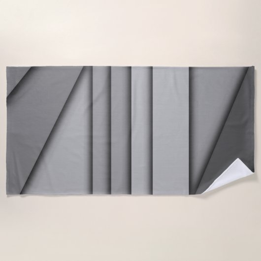 Serviette De Plage Monochrome moderne (Devant)