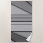 Serviette De Plage Monochrome moderne (Devant)