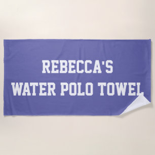 Serviette De Plage Monogram Beach Water Polo Swim Team Purple