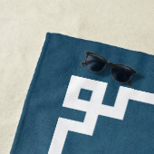 Serviette De Plage Monogram design (En situation)