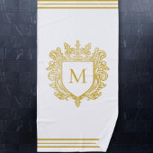 Serviette de plage Monogram Gold