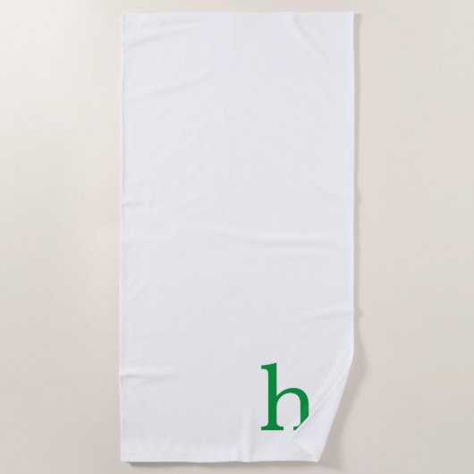 Serviette De Plage Monogramme (Devant)