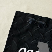 Serviette De Plage Monogramme Basse Pêche Cool Sports Grande Bouche (En situation)