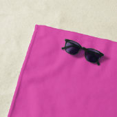 Serviette De Plage Monogramme cool Monochrome rose tendance (En situation)