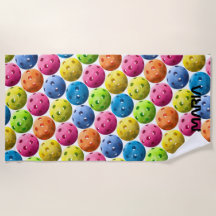 Monogramme de jeu coloré Pickleball