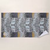 Serviette De Plage Monogramme moderne Vansophe (Devant)