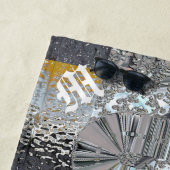 Serviette De Plage Monogramme moderne Vansophe (En situation)