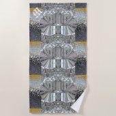 Serviette De Plage Monogramme moderne Vansophe (Devant)