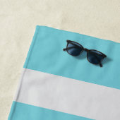 Serviette De Plage Monogramme Nautique Preppy (En situation)