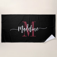 Monogramme personnalisé de style script élégant no