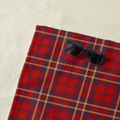 Serviette De Plage Monogramme, Scottish Highland clan rouge plaid tar (En situation)