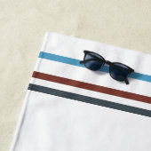 Serviette De Plage Monogramme Script Plaid Tartan Clan Anderson Check (En situation)