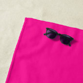 Serviette De Plage Monogramme simple moderne (En situation)