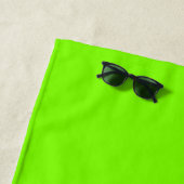 Serviette De Plage monogramme vert de la Chartreuse (En situation)