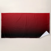 Serviette De Plage monogrammes abstraits marsala maroon gris bordeaux (Devant)