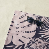 Serviette De Plage Monographie de feuilles tropicaux en fausse feuill (En situation)